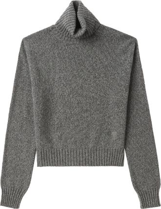 Ami Ami de Coeur mélange-effect jumper - women - Cashmere/Wool - L - Grey