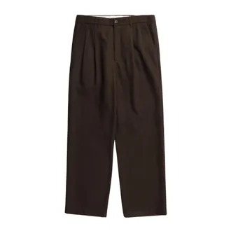 Norse Projects Straight Trousers, male, Brown, Size: W33 Straight Trousers