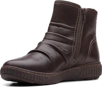 Clarks Caroline Orchid 26170657 Boots Womens Dark Brown Leather ZOGG2105