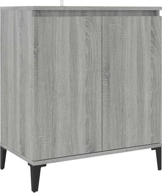 vidaXL Vidaxl - Aparador De Madera Contrachapada Gris Sonoma 60x35x70 Cm
