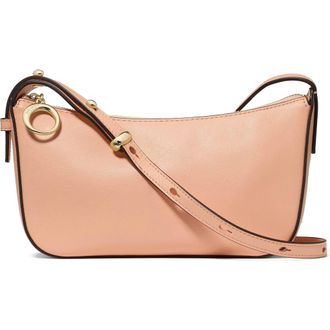 Kate Spade New York halo fine grain leather crossbody bag in Light Cantaloupe at Nordstrom