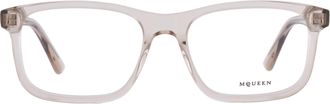 Alexander McQueen Demo Square Mens Eyeglasses AM0486O 005 54