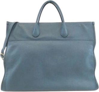 Gucci Pre-owned Tote Bags, female, Blue, Size: ONE SIZE Pre-owned Vintage Tote Bag