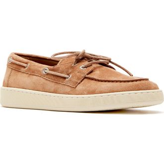 La Canadienne Thatcher City Dry Waterproof Boat Shoe in Brick Suede at Nordstrom, Size 7.5