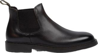 Doucal's Beatles Triumph Moro Leren Schoenen - Heren - Chelseaboots - Zwart - 41 1/2 EU - Leer - Schoenen