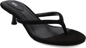 Mia Farren Kitten Heel Flip Flop in Black at Nordstrom Rack, Size 11