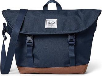 Herschel Cove Small Messenger Weekender/Overnight Luggage Navy/Saddle Brown, Synthetic