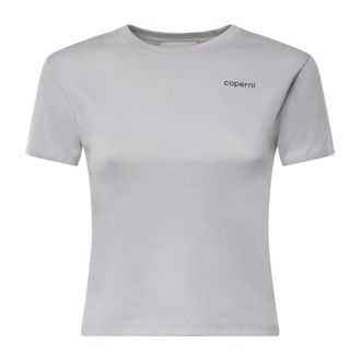 Coperni Baby Tee - Dames - Tops - Grijs - Maat: S Katoen