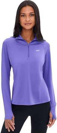 Brooks Dash 1/2 Zip 3.0 Womens Sweatshirt Violet : 2XL (US Womens 20-22), Polyester/Spandex
