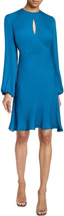 Santorelli Silk A-Line Dress