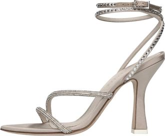 3Juin Syria Sandal - Dames - Sandalen met hakken - Beige - 38 EU - Leer - Schoenen