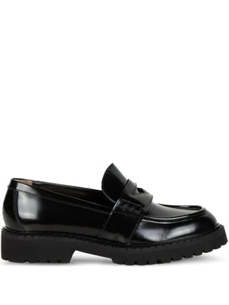 Laura B leather loafers - Black