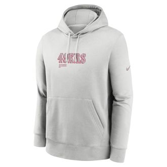 Nike San Francisco 49ers Slot Receiver Club Nike Mens NFL Pullover Hoodie in Grey | 01D10BB9B-PF5