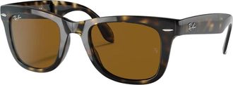 Ray-Ban Wayfarer Opvouwbare Zonnebril - unisex - Zonnebrillen - Bruin - 50 MM - Accessoires