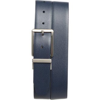 Original Penguin Faux Leather Belt in Navy at Nordstrom Rack, Size 34