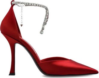Jimmy Choo London Stevie 100 - Dames - Pumps - Rood - 37 EU - Leer - Schoenen