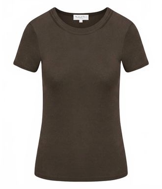 Michael Stars Womens Fallon Shine Tee In Java