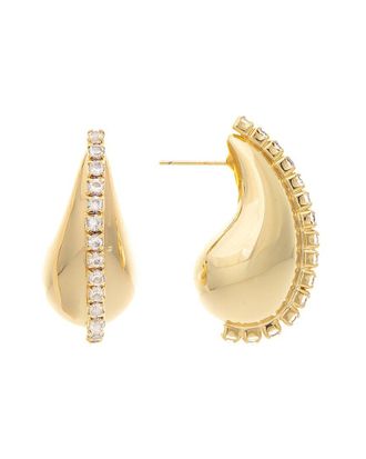Rivka Friedman 18K Plated Cz Earrings