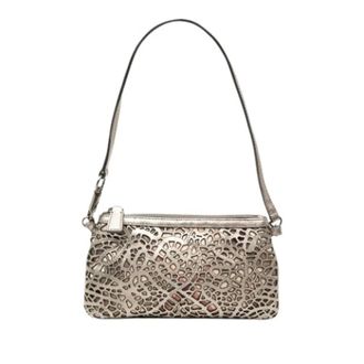 Burberry Pre-owned Vintage Schoudertas - Dames - Pre-owned - Grijs - Maat: ONE Size Zijde