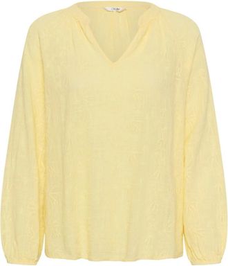 Cream Blouse - Dames - Blouses - Geel - S/M - Overhemden