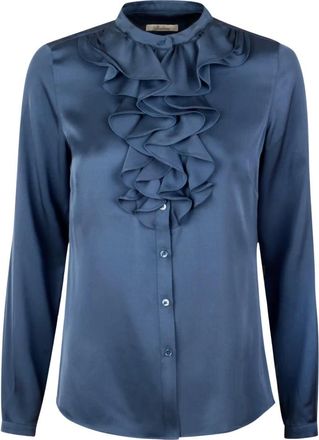 Stenstr&ouml;ms Overhemden, Dames, Blauw, XL, Katoen, Marilyn Blouse