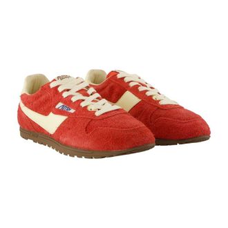 Autry Womens Windspin Low Sneaker Red Calfskin
