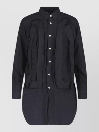 Comme Des Gar&ccedil;ons long sleeve textured fabric casual dress