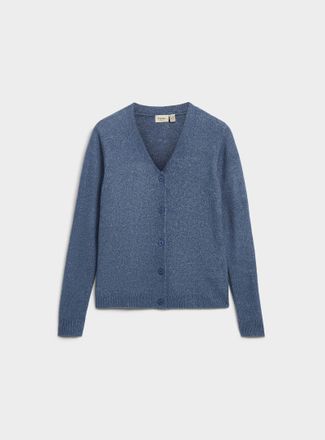 Fransa Womens Tone-on-tone buttons soft knit Cardigan Sweater