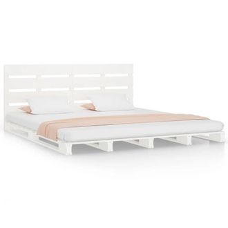 Berkfield Home Bed Frame White 160x200 cm Solid Wood Pine