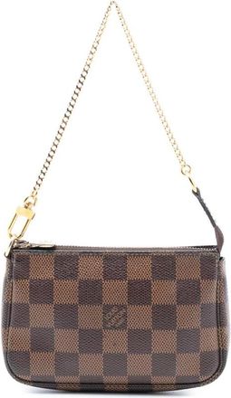Louis Vuitton Pre-owned Handbags, female, Brown, Size: ONE SIZE Pre-owned Small Chain Bag