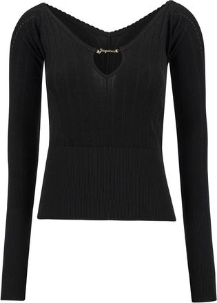 Jacquemus Black Long Sleeve Cut-Out Sweater