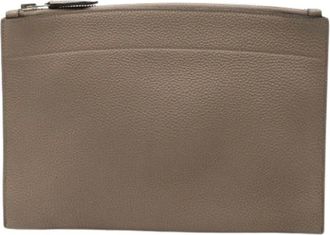 Herm&egrave;s Pre-owned Clutches, female, Brown, Size: ONE SIZE Pre-owned The Bazar PM
