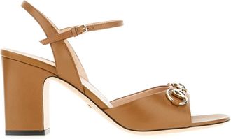 Gucci Schoenen, Dames, Beige, 36 1/2 EU, Sandalen met hoge hak