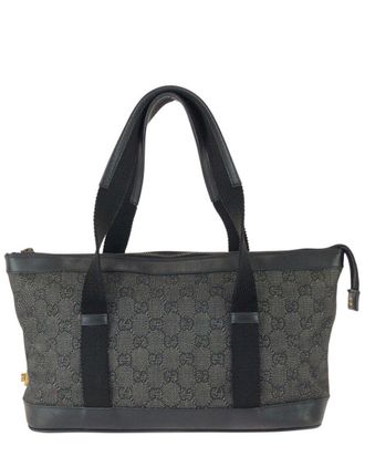 Gucci Black Gg Canvas Tote (Authentic Pre-Loved)