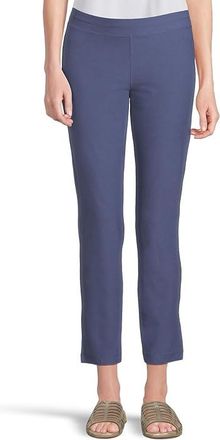 Eileen Fisher Slim Ankle Pants Womens Casual Pants Bluette : SM 28.5, Nylon/Spandex/Viscose
