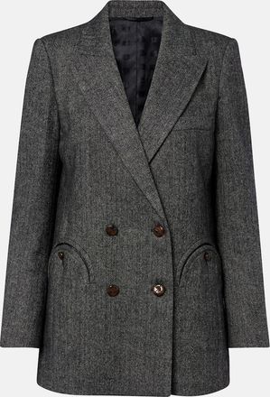 Blaz&eacute; Milano Blaz&eacute; Milano Everyday herringbone wool-blend blazer