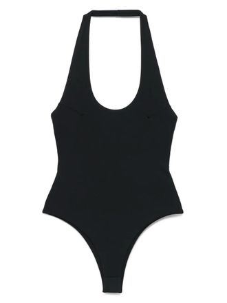 Patrizia Pepe Badpak met logoplakkaat - Zwart