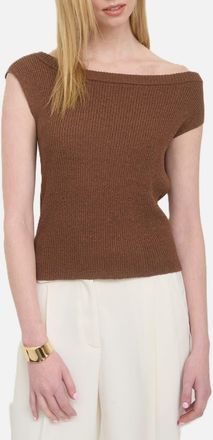 Blu Pepper Off-the-Shoudler Sweater in Brown at Nordstrom Rack, Size Medium