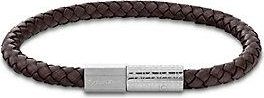 Calvin Klein Pulsera De Piel Trenzada Y Acero