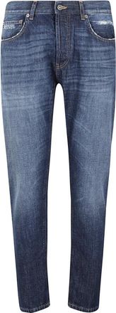 Dondup Mid-rise Slim-fit Jeans - Heren - Slim Fit Jeans - Blauw - W30 - Katoen - Jeans