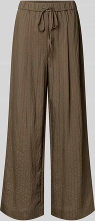 Mango Stoffhose aus Viskose-Mix Modell TATU in Khaki, Gr&ouml;&szlig;e L