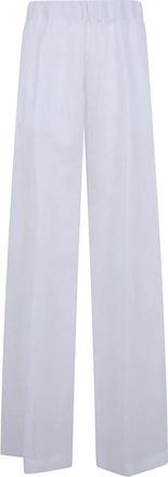 Semicouture Jhonny Broek - Dames - Wijde Broeken - Wit - S - Katoen - Broeken