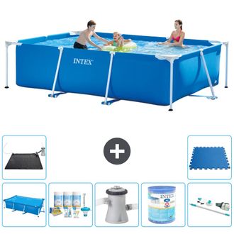 Intex Piscina Con Estructura Rectangular - 300x200x75 Cm - 7-piezas S40220