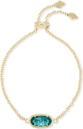 Kendra Scott Elaina Adjustable Chain Bracelet in London Blue