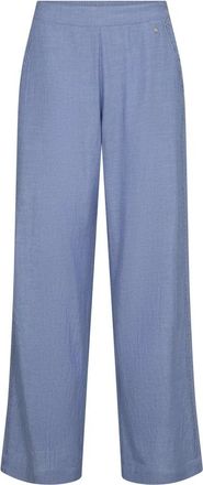 Mos Mosh Wide Broeken - Dames - Wijde Broeken - Blauw - L - Broeken