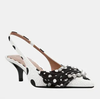 Betsey Johnson Womens Bryanna Pump In White/black