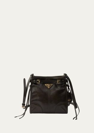 Prada Bonnie Mini Leather Crossbody Bag