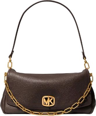 Michael Kors Bolso de Hombro Grande Convertible con Cierre Giratorio y Cadena - Bags - Mujer - Marr&oacute;n - ONE SIZE