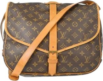 Louis Vuitton Pre-owned Cross Body Bags, unisex, Brown, Size: ONE SIZE Pre-owned Saumur Handbag