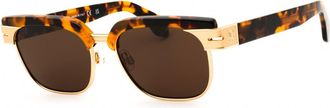 Palm Angels PERI095F FORTUNA 6064 Havana Brown/Solid Brown